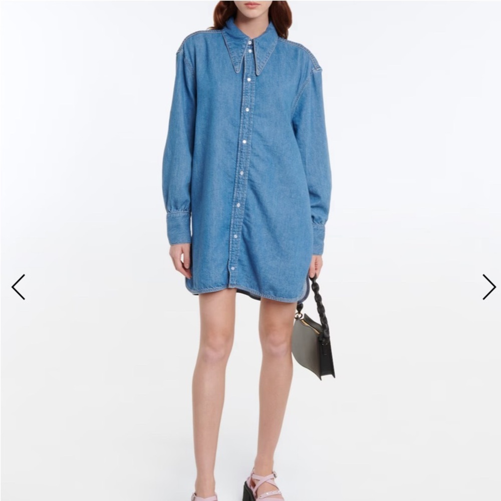 Ganni Denim Shirt Dress